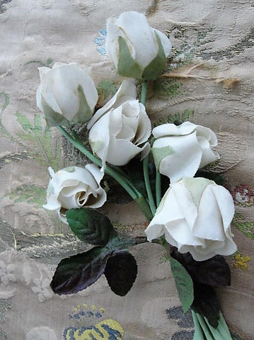 BEAUTIFUL Antique Large Flower Corsage,1930s Roses Corsage,Vintage Millinery Flowers, Fabric Flowers, Photo Prop,Wedding Floral, Collectible