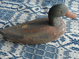 DECORATIVE Antique Duck Decoy Folk Art  Painted  Chippy Paint Sporting Hunting Decor Mallard Cabinware Decor Farmhouse Decor Gift for Him