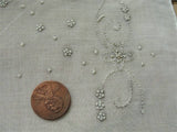 CHARMING Vintage WEDDING HANDKERCHIEF Art Deco Hanky Gorgeous Bridal Hankie Stunning Raised Embroidery Work Finest Linen Hanky