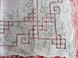 GORGEOUS Appenzell WEDDING Hanky Lots of Handwork, Handkerchief, Bridal Hankie Stunning Raised Embroidery, for Collector or Bridal Heirloom