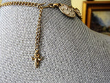 BEAUTIFUL Vintage D'Orlan,Marcel Boucher Enamel Necklace,Creamy White and Gold Collarette,Day or Evening Necklace,Collectible Vintage Jewelry