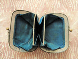 BEAUTIFUL Antique FRENCH Change Purse,Lovely Shell Sides,Dazzling Pearl Purse,Collectible Purses,Doll Size Purse,French Bebe Purse, Display