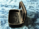 ELEGANT Georgian Paper Mache Inlaid Snuff Box, Beautiful Metal Inlay Work, Silver Metal Inlay Box,Small Box, Inlaid Box, Collectible Boxes