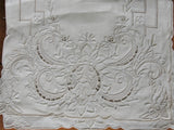 EXCEPTIONAL Vintage Madeira Embroidered Linen Table Centerpiece,Tray Cloth,Lots of Hand Work,Luxury Collectible Linens,Linen Lover Gift
