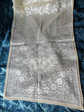 LOVELY 1920s Lace Runner,Buffet Scarf,Table Runner,Centerpiece,Dresser Scarf,Creamy white,Beautiful Floral Pattern,Vintage Linen Collectible