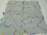 BEAUTIFUL Antique Crazy Quilt Large Block,Perfect For Cushion,Selection of Hand Embroidery,Lovely Fabrics,Charming To Frame,Farmhouse Decor