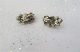 SPARKLING Sherman Signed Vintage 1950s Earrings,GLITTERING Topaz and Champagne,Rhinestone Clip Ons,Clip Earrings,Collectible Sherman Jewelry