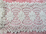 BEAUTIFUL Antique FRENCH Lace Trim,Flounce,Intricate Pattern For Bridal Dress,Dolls,Flapper Dress,Heirloom Sewing,Antique Lace Textiles