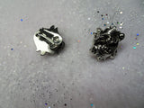 LOVELY Mid Century Earrings Scrolling Leaves Silver Metal ,Clip On Earrings,Collectible Vintage Jewelry