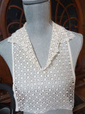 ANTIQUE LACE Chemisette,Dickey,Collar,Lace Dress or Suit Insert, Vintage Lace Clothing , Downton Abbey Era, Collectible Vintage Clothing