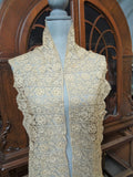 BEAUTIFUL Antique FRENCH Fine Lace Trim Flounce,Intricate Pattern  For Bridal Dress,Dolls,Flapper Dress,Heirloom Sewing Antique Textiles