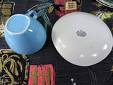 1950s MID CENTURY J&G Meakin Set of Cups and Saucers,Rock Fern Pattern,Square Sol Design Teacups and Saucers,Collectible Mid Century Modern