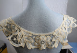 BEAUTIFUL Victorian French Lace Collar,Hand Made Lace,Victorian Edwardian Lace,Antique Bridal Lace,Collectible Lace Collars