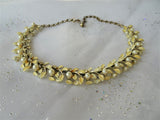 BEAUTIFUL Vintage Necklace, Perfect Bridal Necklace, Enamel, Pearls and Rhinestones, Lovely Vintage Necklace, Collectible Vintage Jewelry