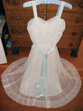 DREAMY Vintage 1950s Nightgown,Romantic Sweetheart Neckline, Beautiful Draped Bodice, MCM Nightgown, Collectible Vintage Lingerie