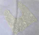 BEAUTIFUL Antique Collar,Hand Crochet IRISH Lace, Highly Detailed Victorian Needle Work,Irish Crochet Needle Lace,Collectible Antique Lace