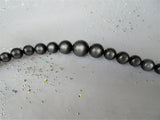 1950s MID CENTURY Necklace, Lovely Gray Moon Glow Bead Necklace, MCM Jewelry, Collectible Vintage Jewelry