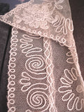 ANTIQUE LACE Collar DICKEY Suit Insert Exquisite Intricate French Tambour Embroidered Lace Bridal Vintage Clothing Flapper Downton Abbey Era