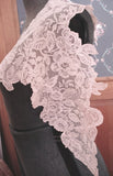 Breathtaking Antique FRENCH LACE Capelet,Collar,Tambour Embroidered ROSES,Amazing Hand Work,Gatsby Style,Bridal Wedding,Vintage Clothing