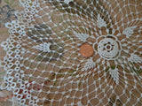 BEAUTIFUL Antique Hand Tatted LACE Doily, Intricate Tatting Design,Fine Workmanship,Vintage Doily, Suitable To Frame,Collectible Doilies
