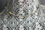 GORGEOUS Vintage Sparkling Austrian Cut CRYSTAL Bead Necklace High Quality Shimmering Crystals Old Costume Jewelry
