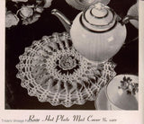 1940s Star Crochet Book No. 64 Beautiful Floral Flower Doilies Crochet Patterns Doily Pansy Rose Violet Lily Daisy