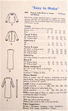 1960s MOD Easy To Make Jumper or Dress and Blouse Pattern VOGUE 6862 Smart Double Breasted Style, Button Back Blouse Bust 32 Vintage Sewing Pattern FACTORY FOLDED